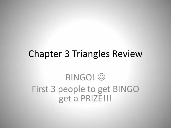 chapter 3 triangles review