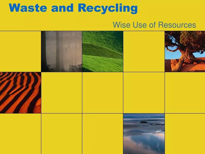 waste and recycling