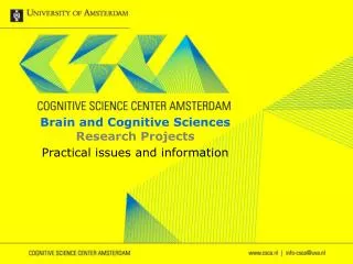 Brain and Cognitive Sciences Research Projects