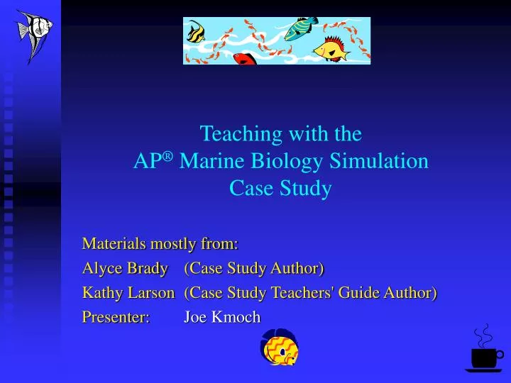 teaching with the ap marine biology simulation case study