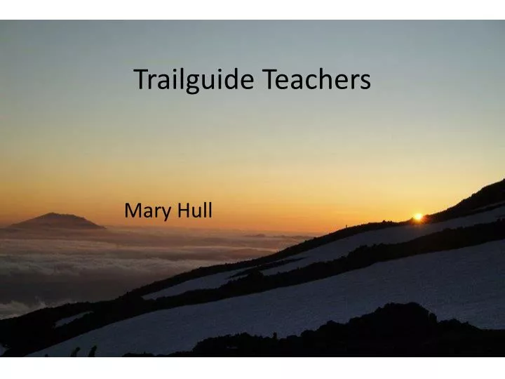trailguide teachers