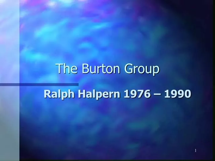 the burton group