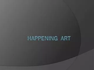 happening art