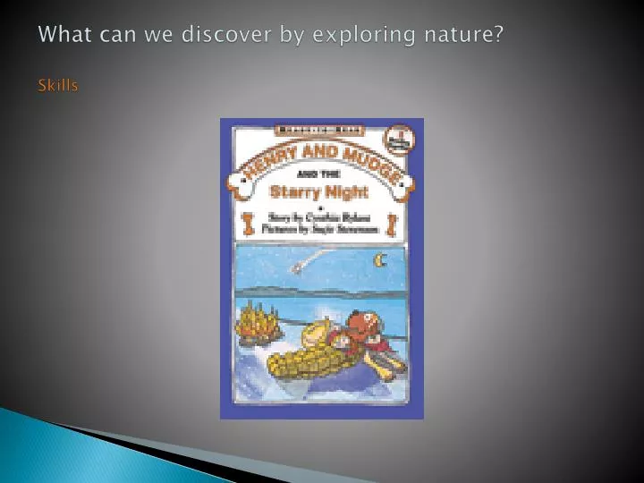 what can we discover by exploring nature skills