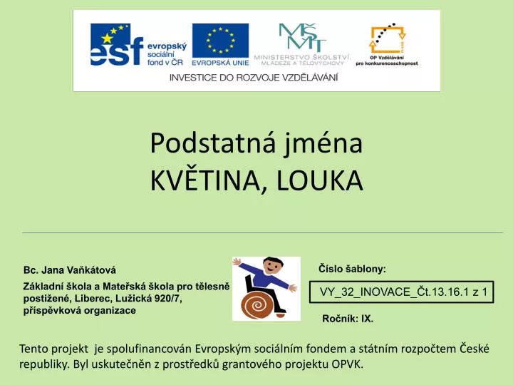 podstatn jm na kv tina louka