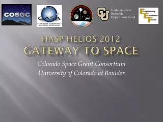 HASP HELIOS 2012 Gateway to Space