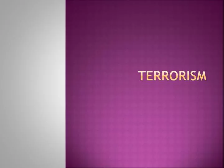 terrorism