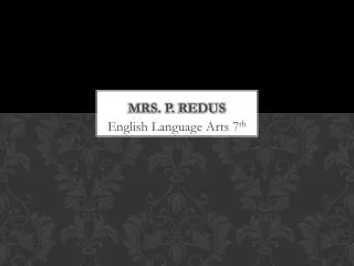 Mrs. P. Redus