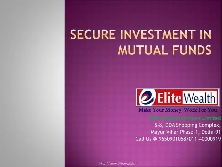 secure investment in mutual funds
