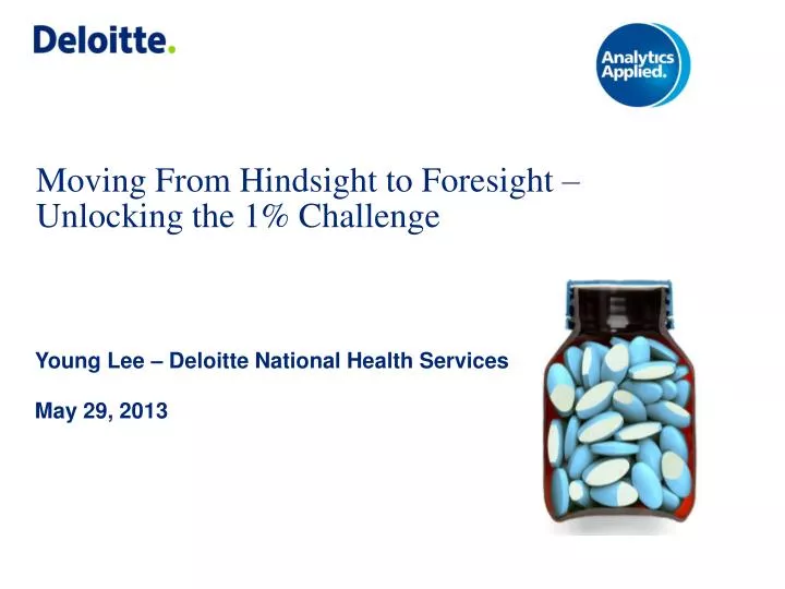moving from hindsight to foresight unlocking the 1 challenge