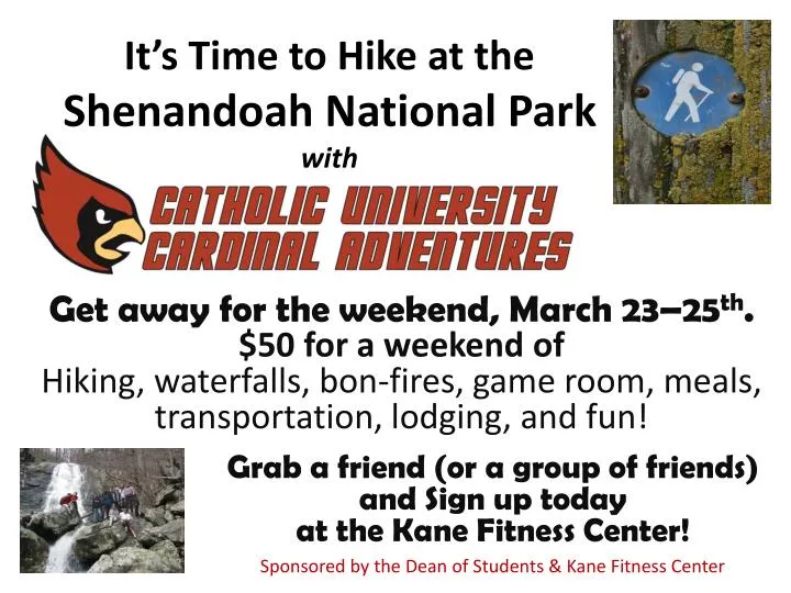 it s time to hike at the shenandoah national park with