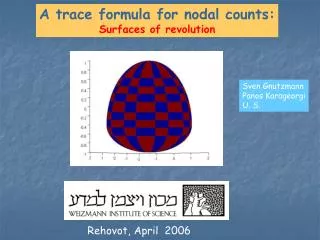 A trace formula for nodal counts: Surfaces of revolution