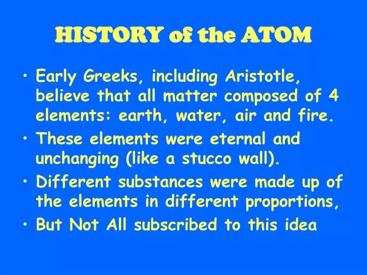 history of the atom