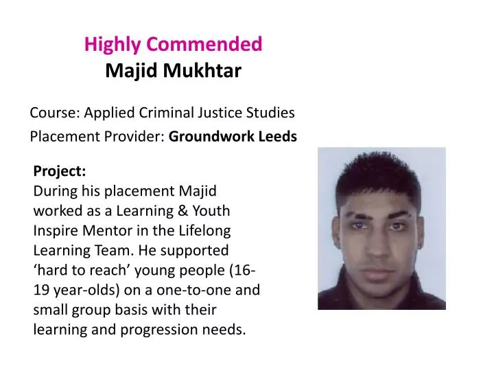 highly commended majid mukhtar