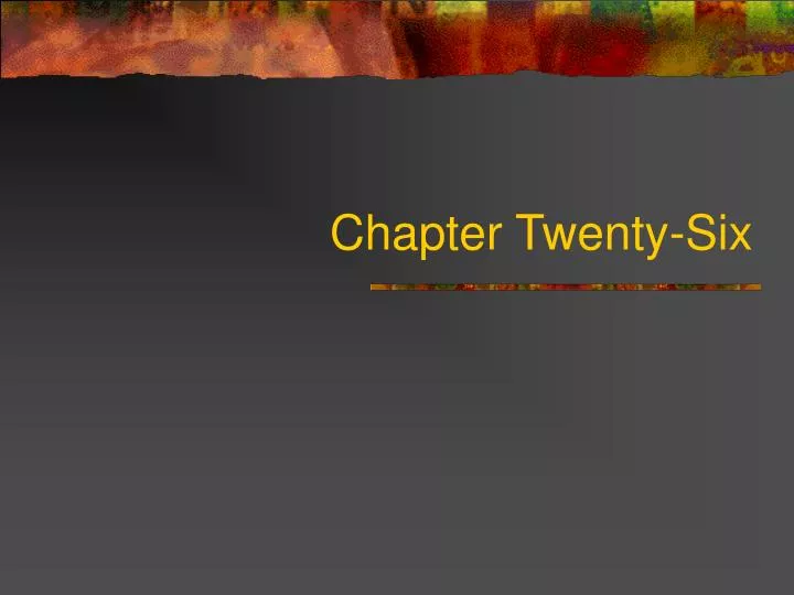 chapter twenty six
