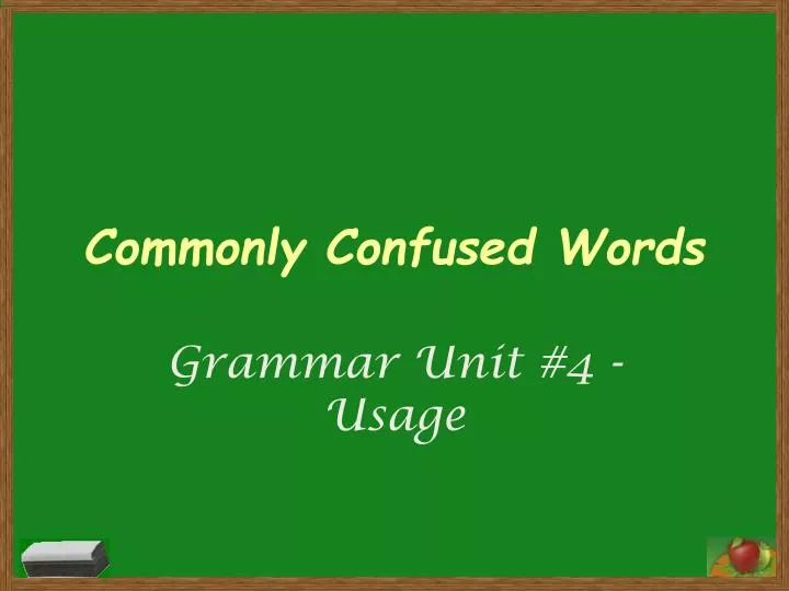 commonly confused words