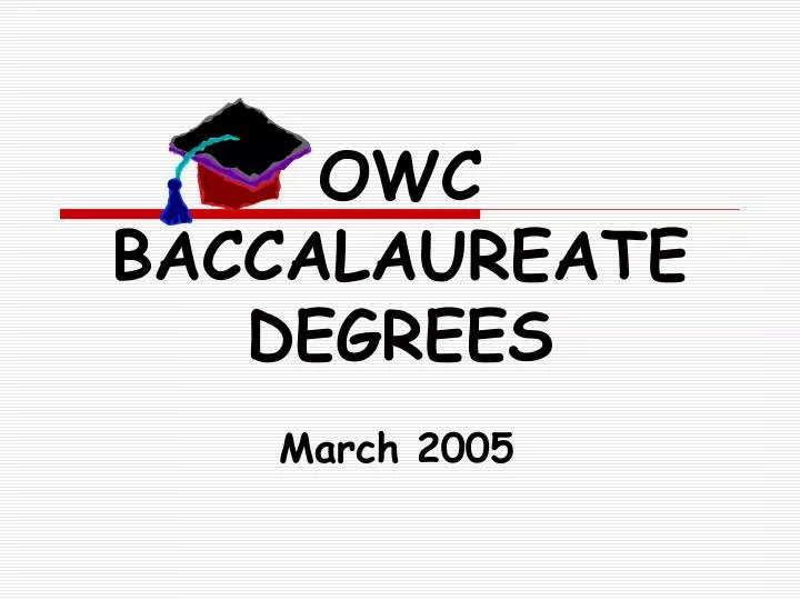 owc baccalaureate degrees