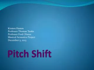 pitch shift