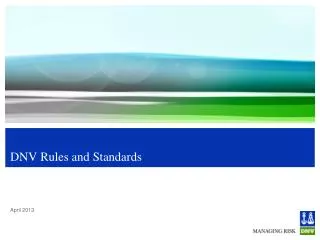 DNV Rules and Standards