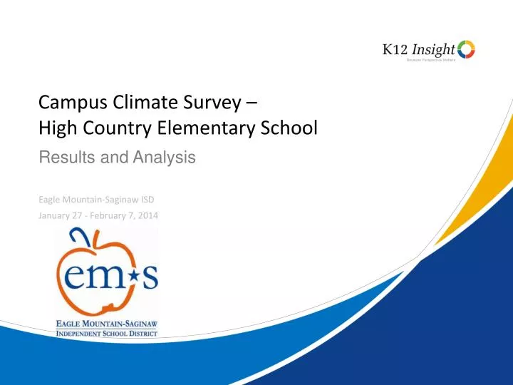 campus climate survey high country elementary school