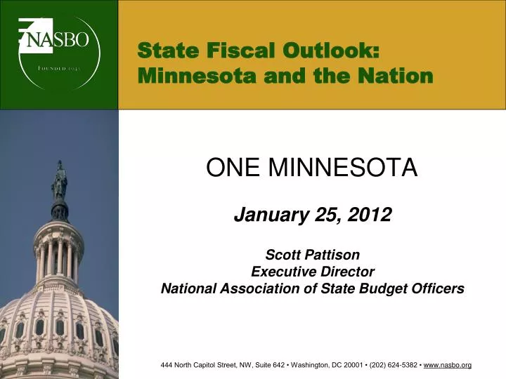 state fiscal outlook minnesota and the nation