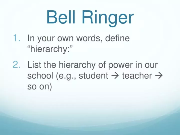 bell ringer