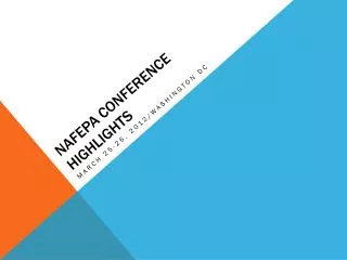 NAFEPA Conference highlights