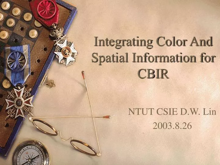 integrating color and spatial information for cbir