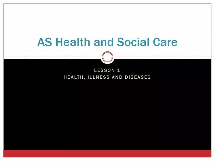 as health and social care