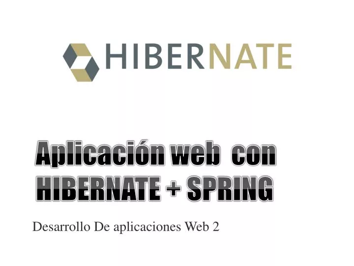 aplicaci n web con hibernate spring