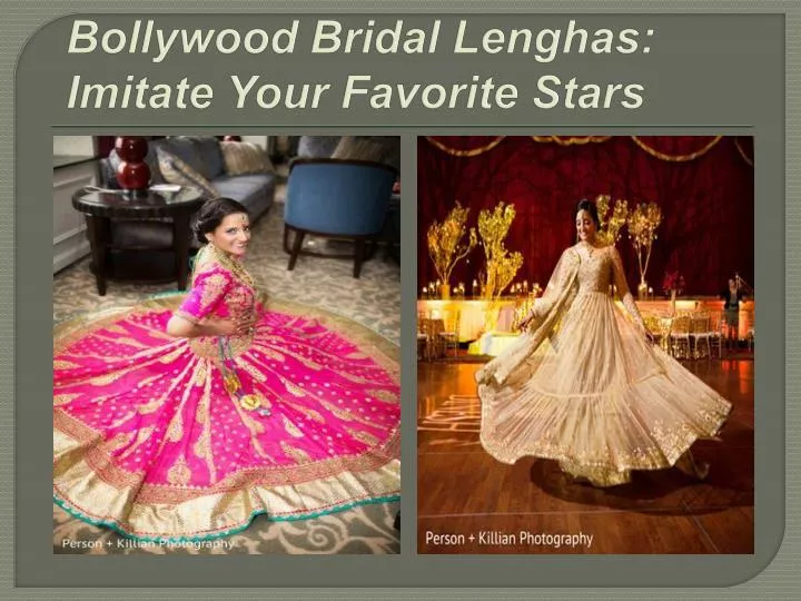 bollywood bridal lenghas imitate your favorite stars