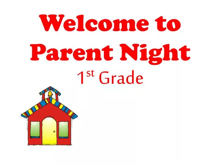 welcome to parent night