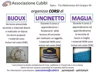organizza corsi di