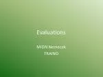 Evaluations - slide 1