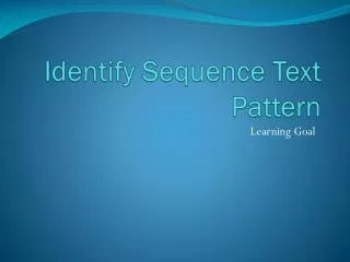 Identify Sequence Text Pattern