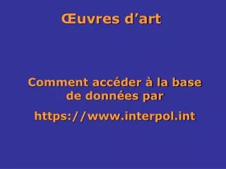 uvres d art