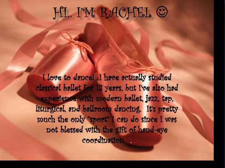 hi i m rachel