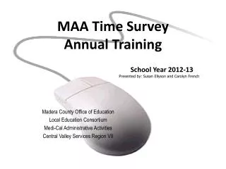 MAA Time Survey Annual Training