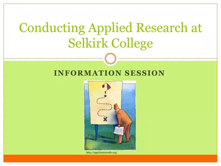 conducting applied research at selkirk college