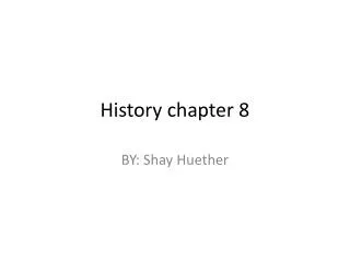 History chapter 8