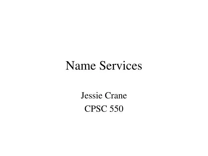 name services