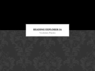 reading explorer 3a