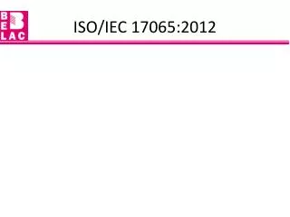 ISO/IEC 17065:2012