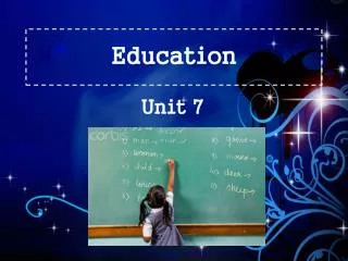 education