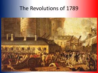 The Revolutions of 1789