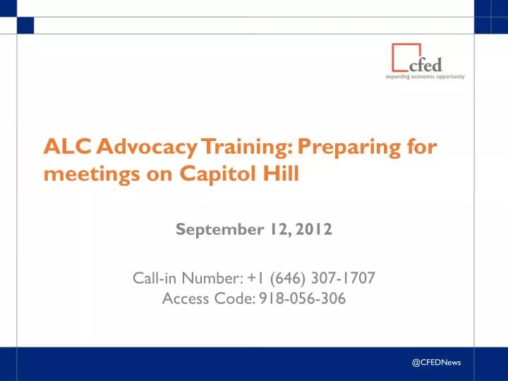 alc advocacy training preparing for meetings on capitol hill