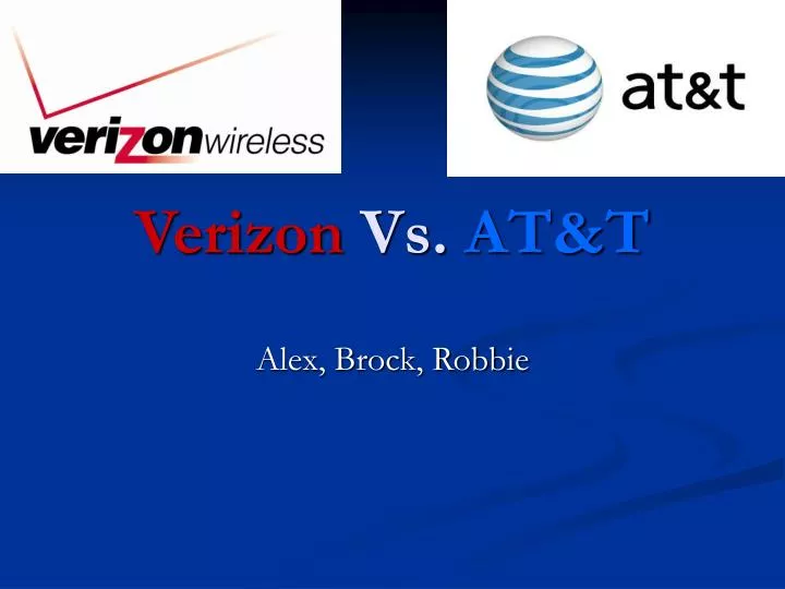 PPT Verizon Vs. AT&T PowerPoint Presentation, free download ID2769350
