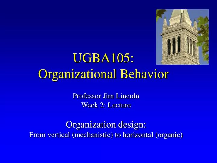 ugba105 organizational behavior