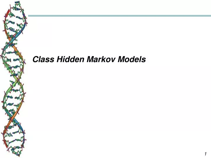 class hidden markov models