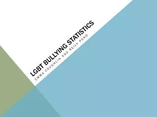 LGBT Bullying Statistics